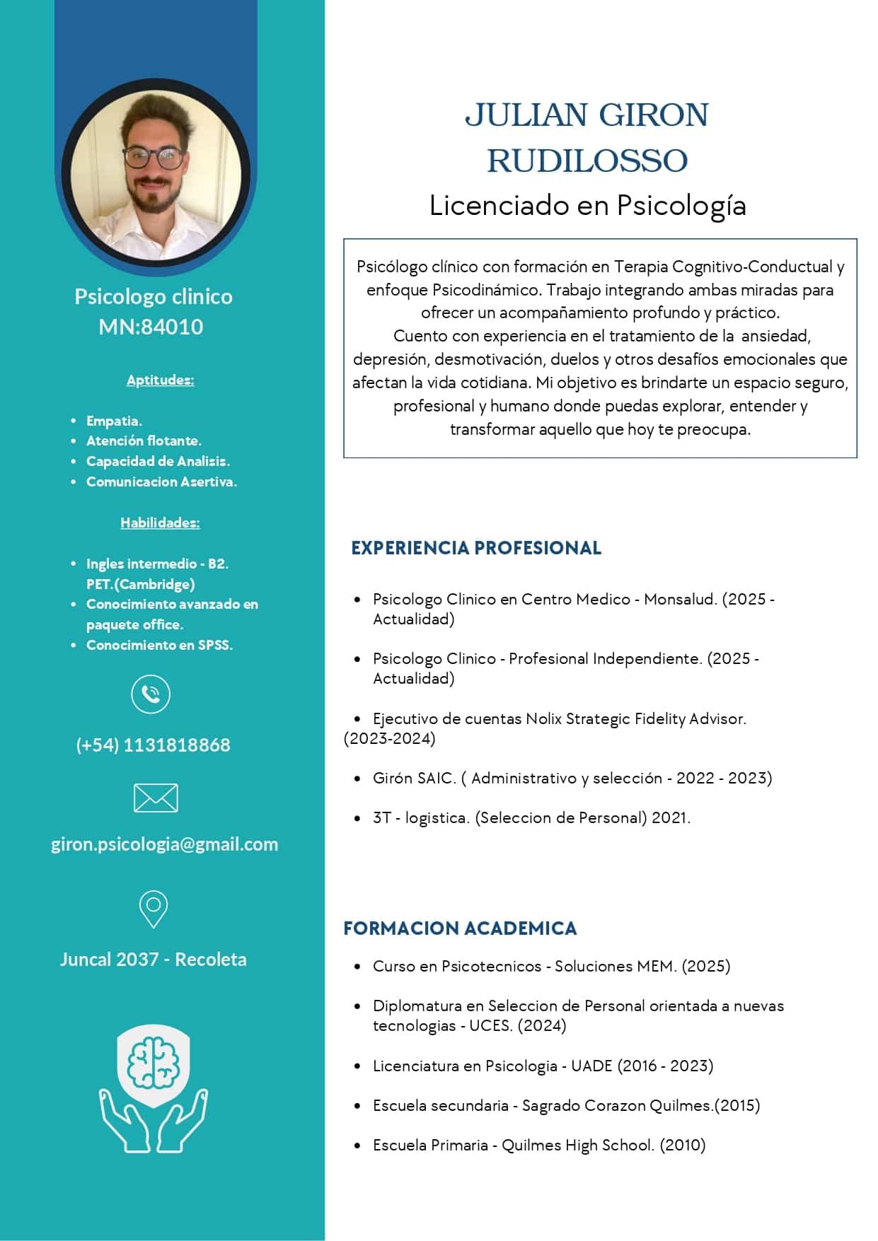 Lic. Julian Giron Rudilosso